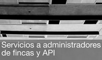 Servicios a administradores de fincas y API